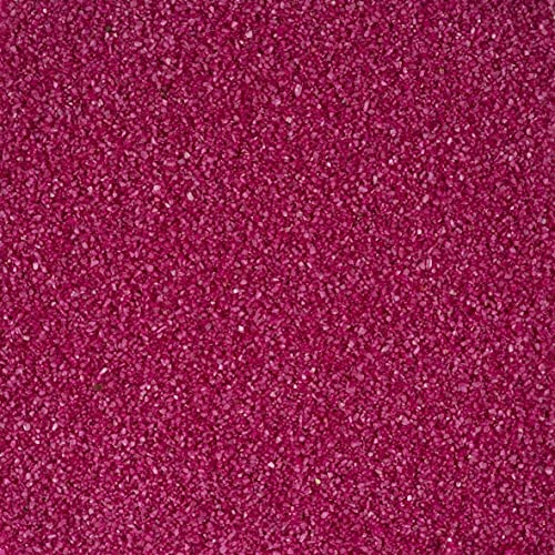 2,5 Liter Dekosand Farbsand im Eimer, 4 kg, bruchsichere Verpackung, Made in Germany (Fuchsia)