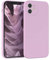 EAZY CASE - Silikonhülle für iPhone 12 Hülle Silikon Case Violett weich stoßfeste Handyhülle iPhone 12 Schutzhülle mit Kameraschutz Dünn Premium Schutz Cover TPU Phone Bumper in Flieder
