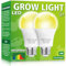 mfxmf 2 Pack LED Grow Light Bulbs A19 Bulb, Full Spectrum Plant Light Bulb, 9W E26 Grow Bulb Replace up to 80W, Grow Light for Indoor Plants, Flowers, Greenhouse, Indore Garden, Hydroponic