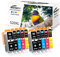 10x 520XL 521XL Druckerpatronen Kompatibel für Canon PGI-520 CLI-521 für Canon PIXMA iP3600 iP4600 iP4700 MP540 MP550 MP560 MP620 MP630 MP640 MP980 MP990 MX860 MX870