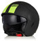 ORIGINE Motorradhelm Jethelm Rollerhelm mit Visier ECE Zertifizierung (Basic Fluo Yellow Black,L)