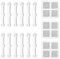 12 Stück Fliegengitter Fenster Clips Selbstklebende mit 3 Stück Reparatur Patch Kit, Herausfallen Verhindern Fliegennetz Klebeband Bildschirm Installation Werkzeug Reparatur Pads