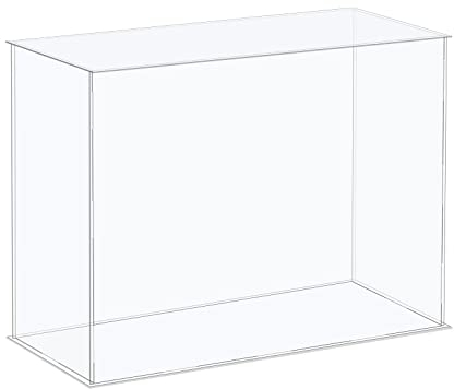 sourcing map Vitrine en plastique acrylique pour objets de collection Transparent 41 x 16 x 31 cm