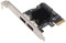 Bewinner 2 Ports PCIE to Power ESATA Erweiterungskarte, 6,0 Gbps PCI Express ESATA Controller Card Support Hot Swap, Für ASMeia ASM1061 Hauptchip Für Win XP, 7,8, 10, 11 Für Linux