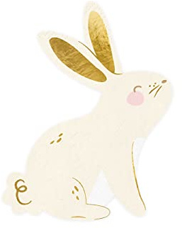 Papierservietten Bunny, mix, 12.5x16 cm (1 VPE / 20 Stk.)