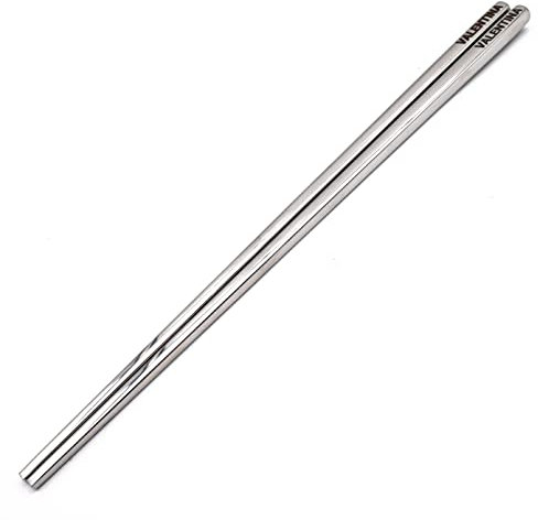 Essstäbchen aus Edelstahl, personalisierbar, wiederverwendbar, Metall, silberfarben