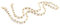 ETUUI Universale Handykette Audrey Chain Long Gold Silber Kette zum Umhängen I Handy Umhängeband kompatibel für alle Smartphones