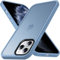 Anqrp Cover per iPhone 11 Pro Max, [Ricarica Wireless] [Militare Antiurto] Antigraffio Silicone Traslucido Case e Morbido Ultra Sottile TPU Bumper, Custodia per iPhone 11 Pro Max (6.5), Blu Chiaro