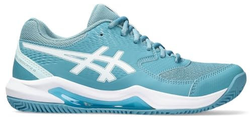 ASICS Damen Gel-Dedicate 8 Clay Sneaker, GRIS Blue/White, 37 EU