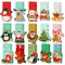 Fosoloni 30 Stück Weihnachten Magnetische Lesezeichen set, Bunt Niedlichen Lesezeichen, Magnetische Weihnachtslesezeichen mit Weihnachtsmann Schneemann Rentier Muster