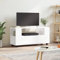 Festnight TV Schrank mit Rollen Fernsehtisch mit Schublade Fernsehschrank TV Lowboard mit Fächer Moderne TV Bank TV Tisch TV Board TV Table TV Möbel Hochglanz-Weiß 102x34,5x43 cm