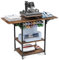 Crafit Table de presse à chaud mobile, support pliable pour machine de transfert de chaleur avec porte-rouleau de vinyle, établi pliable pour projets de sublimation sur t-shirts et casquettes