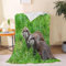 Linfye 3D Flanell Decke 150x200, Otter - GrüNes Gras Fleecedecke Felldecke für Jungen und Mädchen als Wohndecke Sofadecke Couchdecke Sofaüberwurf Blanket Wohnzimmerdecke Tagesdecke