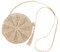 Comforso Strohtasche für Damen, runde Stroh-Umhängetasche, einzelne Umhängetasche, Sommer, kleine Strandtaschen mit Quaste, böhmische Schultertasche für Reisen (Beige)