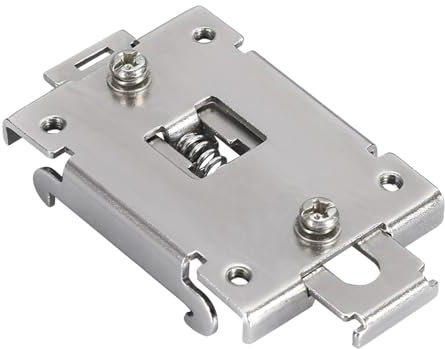 ZAWELIYO 35MM DIN-Schienen-Montage Clip Edelstahl-Festkörper-Relais-Klemme mit Befestigungs Schrauben, für Einphasiges Festkörper Relais