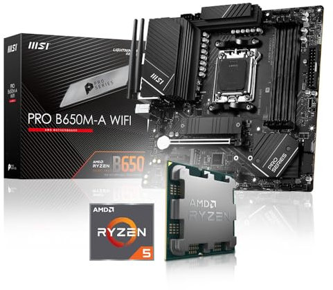 Aufrüst-Kit Bundle Ryzen 5 8600G 6X 5.0 GHz Prozessor, 8 GB DDR5, MSI PRO B650M-A WiFi Mainboard (zusammengebaut inkl. Bios Update + Funktionskontrolle)