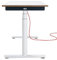 Eliot Tiny White | Elektrisch Höhenverstellbarer Schreibtisch mit Display und Kollisionsschutz | Memory Funktion | USB-Ladeanschluss | HomeOffice & Büro (100x60cm)