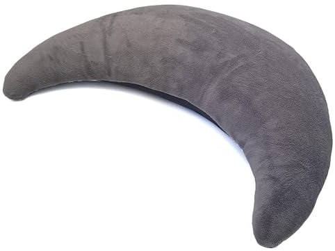 Tiga-Med Halbmondkissen TIGA-Soft XL | Ergonomisches Nackenkissen/Stillkissen/Kopfkissen mit Mikroperlen | zum Entspannen, Schlafen, Lesen und Stillen | Bezug separat waschbar bei 40°C (Grau)