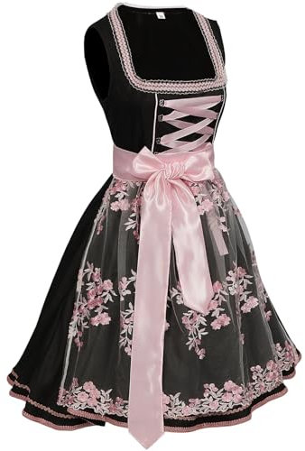 DKLOVIFU Sale Angebote Dirndl für Damen Dirndl Billig Dirndl Set 3 Teilig Damen Oktoberfest Outfit Trachten Sale Oktoberfest-Kleidung