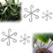 Yeomju Lot de 4 supports en fer pour plantes grimpantes Monstera, design unique pour une croissance optimale, clips en bambou pour stabilisation et soutien des feuilles