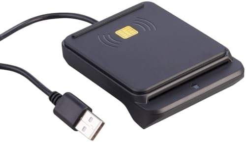 Xystec Kartenlesegerät: USB-RFID-/NFC- und Chipkarten-/Smartcard-Reader, für eID-Nachweis (Kartenlesegerät Personalausweis, Lesegerät, Gesundheitskarte)