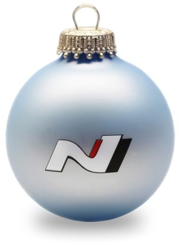 Hyundai HMD00625 Christbaumkugel N-Logo Weihnachtskugel Weihnachten Weihnachtsbaum, blau