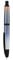 Jinhao 10 Series Press Fountain Pen Gradient Dark Blue Retractable Fine Nib with Ink Converter and Metal Pen Box Set (Black Clip Version)