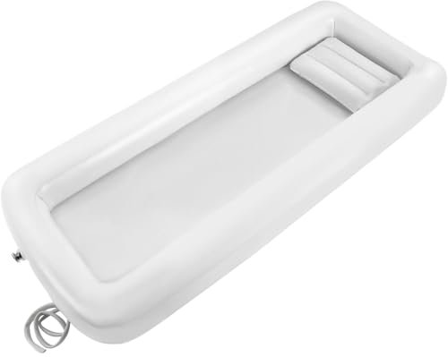 BañO para Ancianos En Cama BañEra De Asistencia PortáTil Plegable BañEra Inflable MéDica con Bomba De Aire EléCtrica Y Bolsa De Agua,03