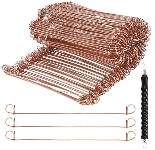 Jopassy Drillapparat Driller1,0x100mm, 1000 Stück Rödeldraht,Drillapparat Driller Rostfreier,Hochwertige Drahtbinder und Hochwertige Bohrungen,Drilldraht,Ösendraht