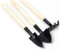 Warmhm 3Pièces Outils de Jardinage Miniature Râteau et Bêche pour Jardinage Urbain