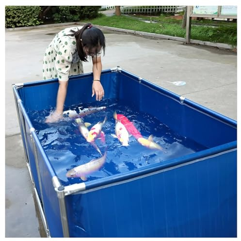 Piscine hors sol pliable avec cadre en acier, grand réservoir d'eau rectangulaire en PVC pour le camping, le jardin et les activités de plein air