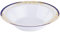 Elegant China-Look Re-usable Plastic Party Bowls/Soup Bowls - 12oz (340ml) - White/Gold/Cobalt Blue - Pack of 10