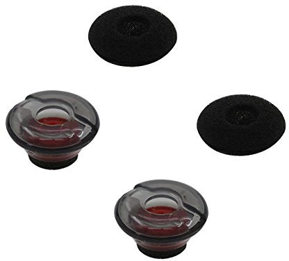 ALXCD Gel-Ohrstöpsel für Plantronics Voyager 5200 Headset, 2 weiche Gel-Ohrstöpsel und 2 Schaumstoff-Abdeckungen, passend für Plantronics Headset Voyager 5200