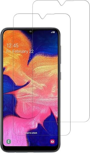 HQ-CLOUD lot de 2 Verres Trempés Pour SAMSUNG GALAXY A10.Film de Protection d'écran Transparent - Anti Rayures - Ultra Résistant Dureté 9H