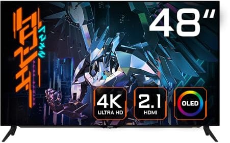 Gigabyte AORUS FO48U EK 47.53 OLED 4K Ultra HD Gaming Monitor - 3840 x 2160(4K Ultra HD), 120Hz, High Dynamic Range 10 (HDR10), DisplayPort 1.4