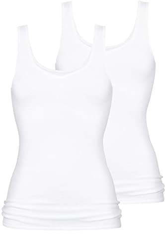 Mey 2er Pack Damen Unterhemd 2000-25061 - Top mit Breiten Trägern - Funktionsgerechter Rundschnitt