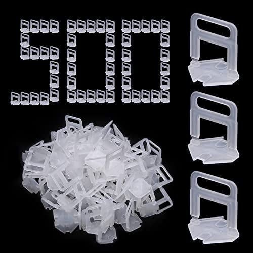 500pcs Tile Leveling System Clips, 1.5mm Leveling System Tiles Leveler Spacers Tile Spacers Clips(500pcs 1.5mm)