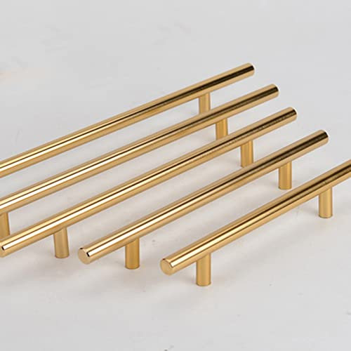 2 Pcs, Elegant Furniture Handle, Length (30cm/35cm/40cm/100cm), Long Wardrobe Handle, Golden Bathroom Door Handle, for Bedroom, Wardrobe, Bathroom, Office, Living Room,Gold-30cm
