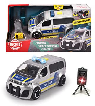 Dickie 203713015026 SOS Citroën Polizei, polnische Ausführung, Geschwindigkeitskontrolle, Radar,15 cm