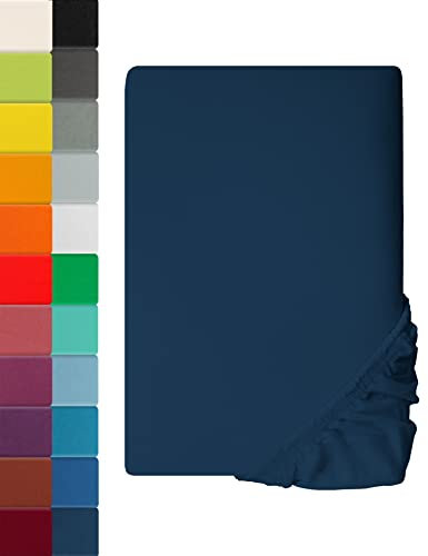 Premium Spannbettlaken MIA Galaxyblau | 140-160 x 200cm - 100% Baumwolle