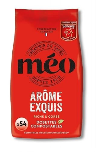 MEO Dosettes Arôme Exquis pour une Pause Café Remarquable - Compatible avec les Machines à Dosettes - 378g de Café Fraîchement Moulu en Capsules Pratiques - Lot De 3 - Vendu Par Lot