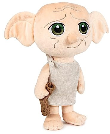 Famosa Softies - Dobby der Elf mit Sound aus dem Film Harry Potter Größe 30 cm, weiche und kuschelige Textur, als Geschenk für Fans oder Jungen und Mädchen jeden Alters (760022313)