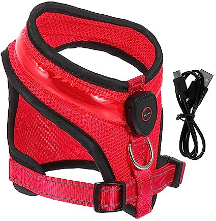POPETPOP Tanktops 1 Satz Leuchtweste Für Hunde Leuchtende Haustierweste Sommerwelpenweste Leuchtende Hundeweste ung Für Hunde Led- Hundetuch. Welpenglühende Weste Aufladen Nylon Geschirr