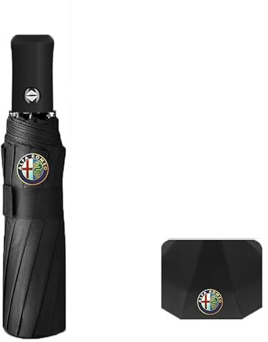 BAUFAS Mini Ombrello da Tasca, per Alfa Romeo Giulia Stelvio, Rapida e Ultra Leggero Compatto Pieghevole