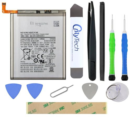 OnlyTech - Kit de réparation Batterie pour Samsung Galaxy A71 SM-A715F - 4500mAh - avec 10 Outils et Adhésif
