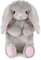 K Collection 3D Novelty Hot Water Bottle with Removable Cover - Grey Bunny Design - Soft Plush Cover - Premium Natural Rubber