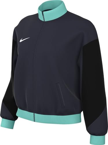 Nike FD7583-453 Dri-FIT Strike 24 Track Jacket K Jacket Mujer OBSIDIAN/BLACK/HYPER TURQ/WHITE Tamaño XL