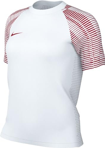Nike FZ4887-104 W NK DF Academy JSY SS Maglia Lunga Donna White/White/University Red Taglia S