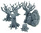 QP3D – Lot de 6 arbres – Terrain de dispersion, paysage fantastique pour table et RPG 28–32 mm Miniatures Wargames, accessoires DND D&D, impression 3D et peinture