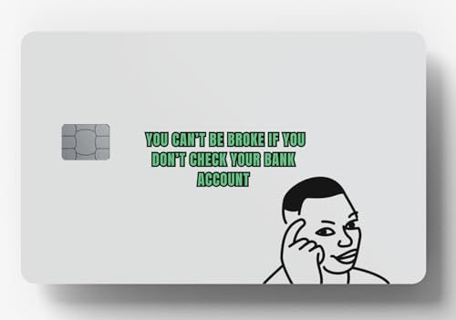 WORKIRAN Meme-Karten-Aufkleber, Transport, Schlüsselkarte, EC-Karte, Kreditkarte, Abdeckung und Personalisierung von Bankkarten, keine Blasen, schlank, wasserdicht, krnstkcrmdl2024013